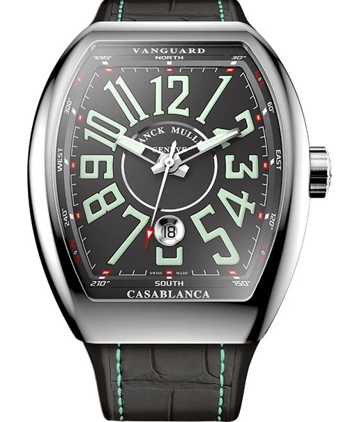 Best Franck Muller Vanguard Casablanca V 43 SC DT CASA AC BLACK Replica Watch